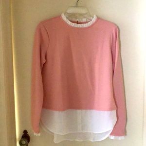 Long sleeve pink blouse